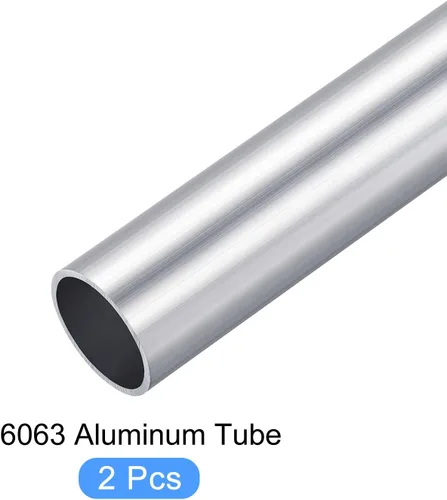 Miniatura 5 de METALLIXITY Tubo de aluminio 6063 (0.984 in de diámetro x 0.866 in de diámetro interior x 3.937 in de largo), 2 piezas, tubo redondo de aluminio