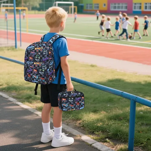 Miniatura 113 de CAMTOP - Conjunto de mochila y lonchera con estampados divertidos para niños de preescolar y primaria), Y0058-2