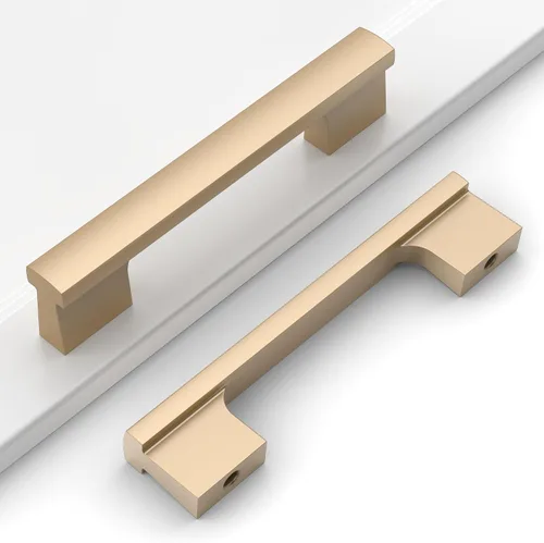Miniatura 23 de Paquete de 12 tiradores para gabinete de 4 pulgadas (102mm) de níquel satinado cepillado, accesorios para gabinetes de cocina, cajones, cómodas