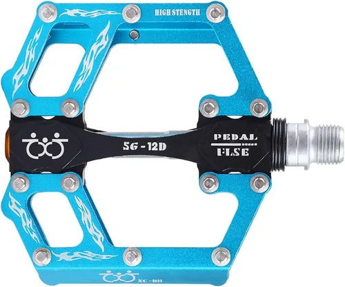 Miniatura 2 de TXJ Sports Pedales de bicicleta de montaña Rodamiento sellado Pedales de bicicleta de aleación de aluminio antideslizante para BMX MTB Road Bike 9/16