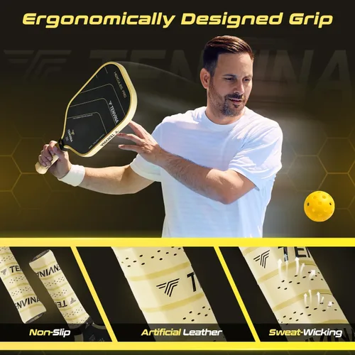 Miniatura 6 de TENVINA Pickleball Paddles, Thermoformed T700SC Carbon Fiber Pickleball Paddle, Pickle Ball Paddle USAPA Approved with Dominant Power and Larger