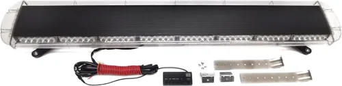 Miniatura 3 de Caja de aluminio VSLED negra de 53 pulgadas, Barra de Luz de advertencia de 108 LED (ámbar), Luz de rescate, Faro intermitente de emergencia 108 LED