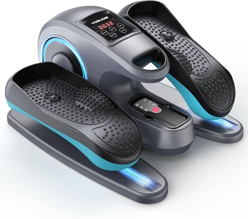 YOSUDA Máquina elíptica eléctrica para debajo del escritorio, máquina elíptica para personas mayores, ejercitador de pedal sentado totalmente