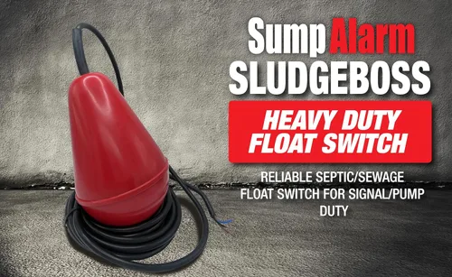 Miniatura 3 de Interruptor flotador resistente "SludgeBoss" para uso con aguas residuales, sólidos suspendidos y líquidos viscosos