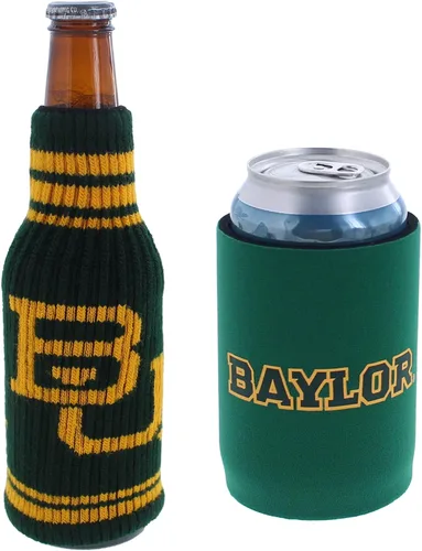 Miniatura 65 de College Team Color Logo Can & Bottle Holder Insulator Beverage Cooler Set