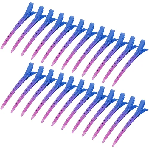 Miniatura 17 de 24 Paquetes de Pinzas Pico de Pato, Bantoye 2.75 Pulgadas Pinzas de Cocodrilo Rizadoras de Metal Antioxidante con Agujeros para Peinado del Cabello