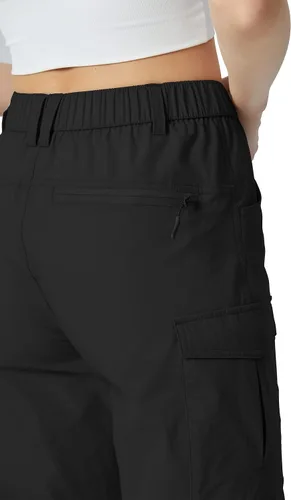 Miniatura 3 de Kuenlun Top Pantalones capri de senderismo para mujer, ligeros, de secado rápido, para viajes al aire libre, UPF 50, resistentes al agua