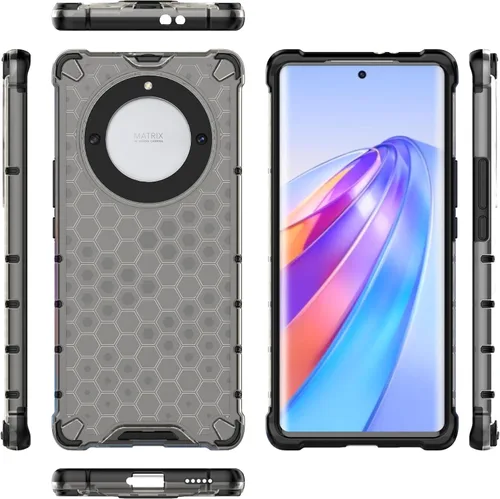 Miniatura 17 de Pzwoxukhov Funda para Huawei Mate 50 Pro, funda para Huawei Mate 50 Pro Honeycomb Anti-Drop Shock-Absorbing Case Negro