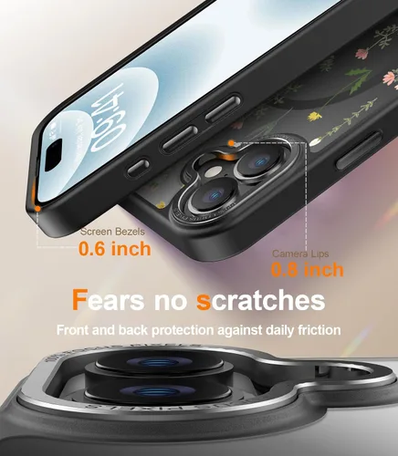 Miniatura 468 de Goodon para iPhone 15 Pro Max con protector de pantalla de privacidad, compatible con Magsafe, funda translúcida mate a prueba de golpes - Linda