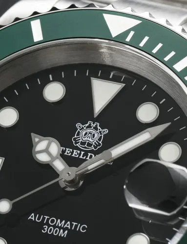 Miniatura 5 de Steeldive - Reloj automático para hombre SD1953 de acero inoxidable NH35 de movimiento de 984.3 ft de buceo