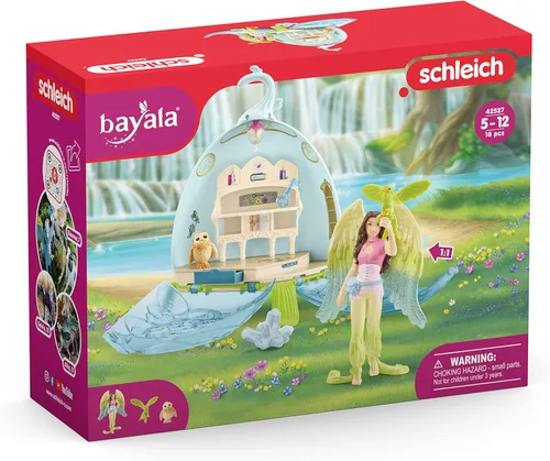 Miniatura 7 de Schleich bayala - Juego de 18 piezas de la biblioteca mística con figuras de búho y pájaro, con figura con brazo flexible, juguete divertido
