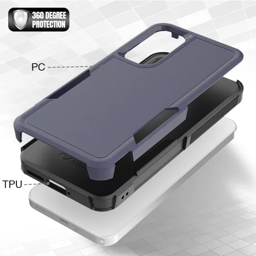 Miniatura 257 de Jeylly Compatible con Samsung Galaxy A22 5G Funda, Funda Samsung A22 5G con 2pcs protectores de pantalla de vidrio templado