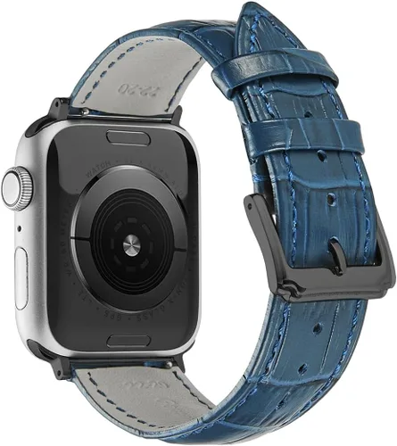 Miniatura 7 de Correa de cuero genuino compatible con Apple Watch Band de 1.496 in 1.575 in 1.614 in 1.654 in 1.732 in 1.772 in 1.811 in 1.929 in, mujeres