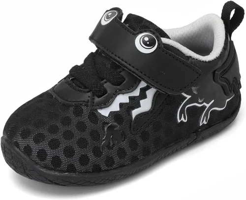 JIASUQI Zapatos deportivos transpirables para bebés niños y niñas, zapatos para caminar para bebés de 0 a 18 meses