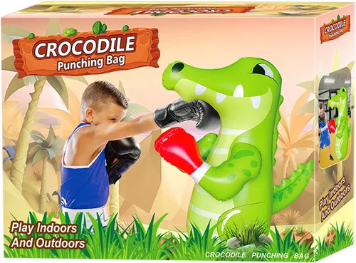 Miniatura 2 de 48 in Punching Bag for Kids, Free Standing Inflatable Dummy, Inflatable Punching Bag, De-Stress Boxing Bag for Kid