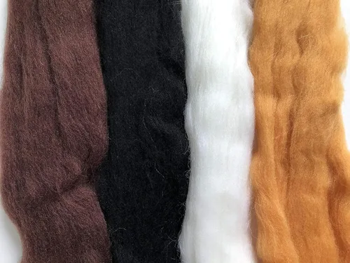 Miniatura 3 de T.F GHG Hilo de lana para fieltro de aguja, juego de 8 colores, 15 G/color, total 4.23 onzas, 100% lana natural, fibra de lana para hilo de fieltro