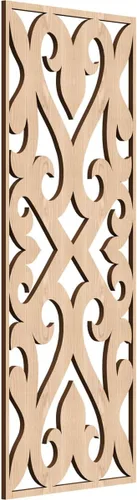 Miniatura 146 de Keene Paneles de pared decorativos de madera con calado, 9 3/8 pulgadas de ancho x 24 3/8 pulgadas de alto x 1/4 de alto, roble rojo rojo (Red Oak)
