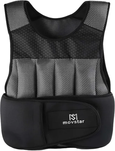 Miniatura 10 de Chaleco con peso ajustable para mujeres y hombres con diseño reflectante de 10 libras, chaleco de entrenamiento de 20 libras para entrenamiento