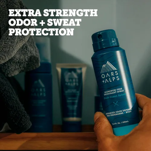 Miniatura 3 de Oars + Alps Spray desodorante de cuerpo completo para hombres y mujeres, desodorante en aerosol sin aluminio, probado por dermatólogos, extra
