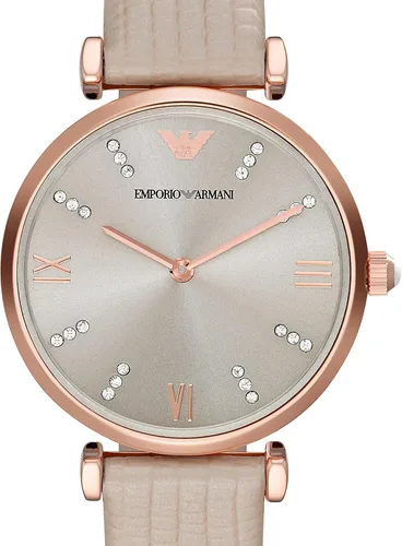 Miniatura 4 de Emporio Armani - Reloj de vestir de dos manecillas de acero inoxidable para mujer, Relojes de moda, Beige