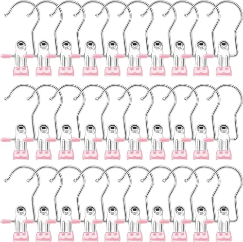 Miniatura 10 de Clips para colgar botas, paquete de 16 ganchos de lavandería, clips para colgar ropa, alfileres de armario, abrazaderas organizadoras, calcetines