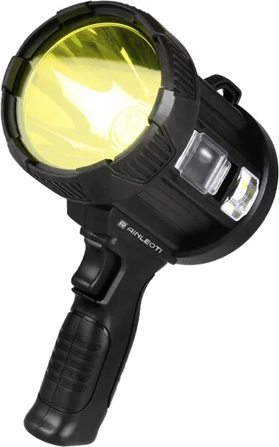 Miniatura 4 de Foco recargable, linterna LED de mano de 100000 lúmenes con luz COB y paneles solares, foco ultra brillante y ligero para camping, caza, navegación