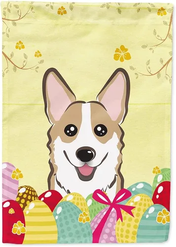 Miniatura 97 de Caroline's Treasures BB1920CHF - Bandera de caza de huevos de Pascua con diseño de bulldog francés, para casa, gran porche, para colgar en la pared