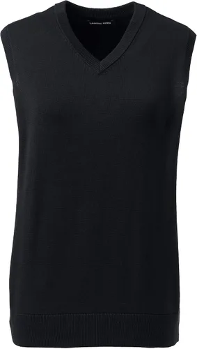 Miniatura 2 de Lands' End Uniforme escolar de algodón modal fino calibre suéter chaleco para mujer