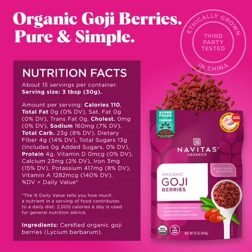 Miniatura 2 de Navitas Naturals Bayas de goji orgánicas