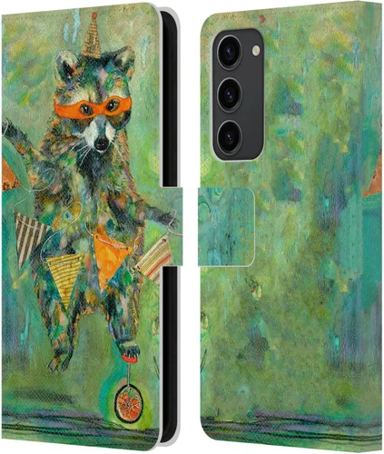 Miniatura 10 de Head Case Designs Officially Licensed Wyanne Blue Watercolour Bear Animals 2 Leather Wallet Case Compatible with Samsung Galaxy S23+ 5G
