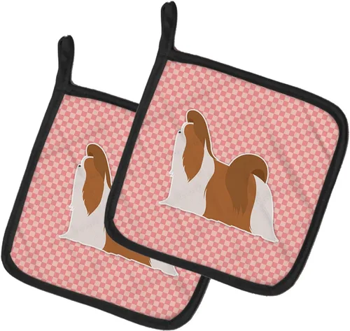 Miniatura 296 de Caroline's Treasures BB3567PTHD - Juego de soportes para ollas de cocina resistentes al calor, almohadillas calientes para cocinar, hornear, Copo