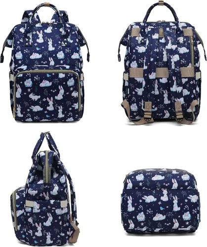 Miniatura 6 de Mochila para computadora portátil para mujeres y niñas, mochilas universitarias, mochila escolar de 15.6 pulgadas, Conejito, Mochilas de viaje
