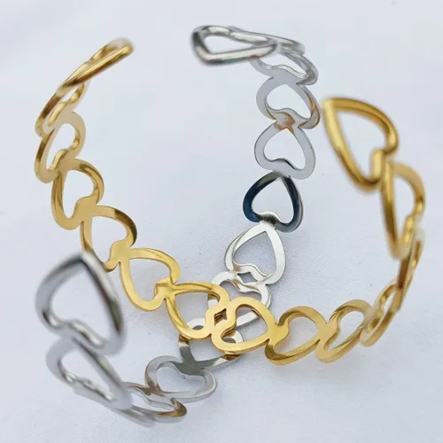 Miniatura 6 de Eksesriy Pulseras para mujer con corazón abierto para niñas