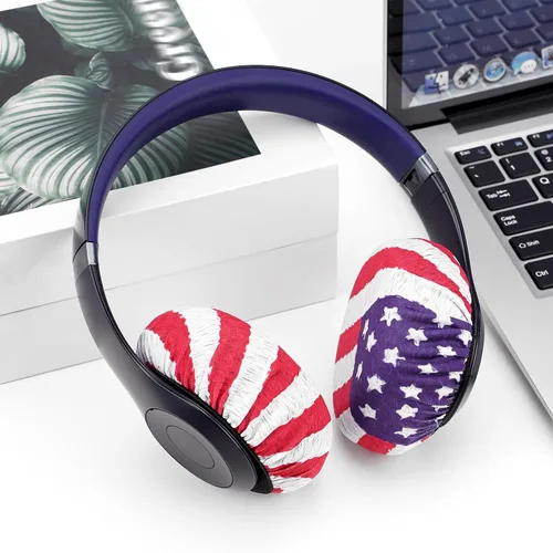 Miniatura 5 de Geekria 2 pares de fundas para auriculares de tela flexible – Certificado de seguridad del producto – Protectores de auriculares lavables