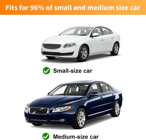 Miniatura 5 de Sombras para ventanas laterales traseras de auto para autos pequeños y medianos, juego de 2 protectores solares elásticos y transpirables con malla