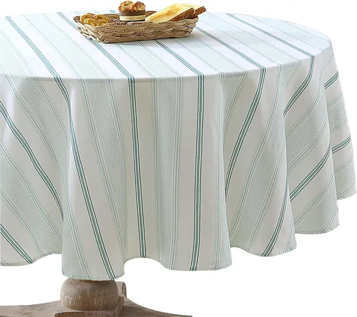 Miniatura 12 de Laura Ashley Mantel decorativo, resistente a las arrugas y a las manchas, repelente al agua a prueba de derrames, tela de poliéster lavable de fácil