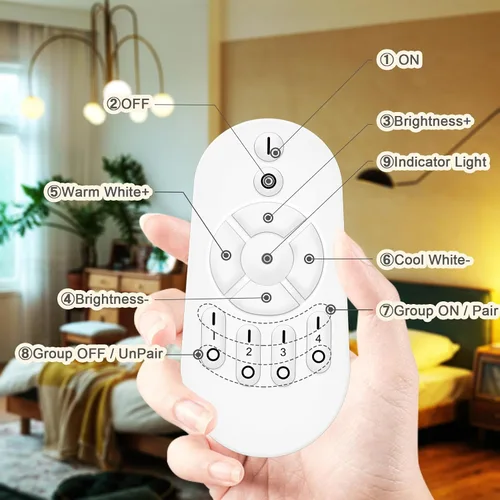 Miniatura 6 de ORALUCE Bombillas LED de control remoto equivalente a 60 W, bombillas regulables de 2700-6500 K, base E26, bombilla inteligente Bluetooth A19