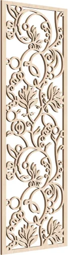 Miniatura 149 de 9 3/8"W x 24 3/8"H x 1/4"T Caspio Decorativos Paneles De Pared De Madera De Calado, Roble Rojo rojo (Red Oak)