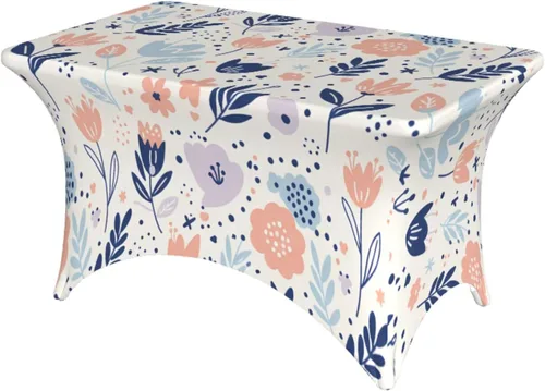 Miniatura 39 de Mantel rectangular ajustable de elastano elástico con estrellas patrióticas americanas de 4 pies, protector de mesa para fiestas, eventos