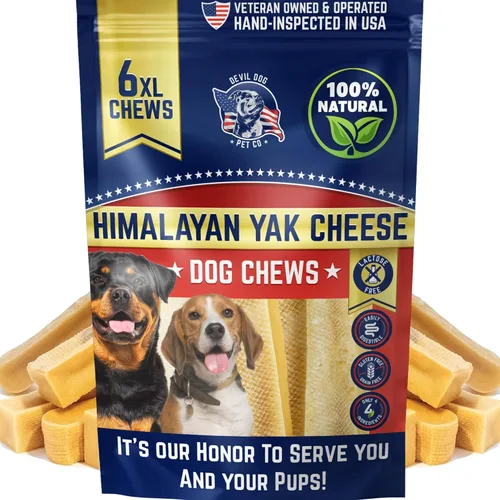 Miniatura 19 de Devil Dog Pet Co. Himalayan - Masticables para perros con queso de yak para razas grandes y gigantes y masticadores agresivos, de larga duración