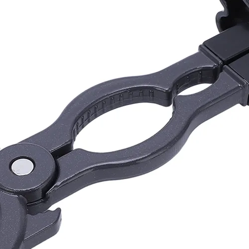 Miniatura 9 de Llave reguladora de gas universal para válvula reductora de presión de cilindro, herramienta negra ABS de aleación de aluminio ajustable para tanque