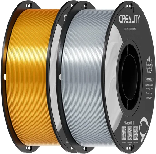 Miniatura 55 de Creality Filamento de madera PLA de 4.4 lbs, filamento de impresora 3D de 0.069 in, textura seda suave, dureza, filamento de impresión de carrete