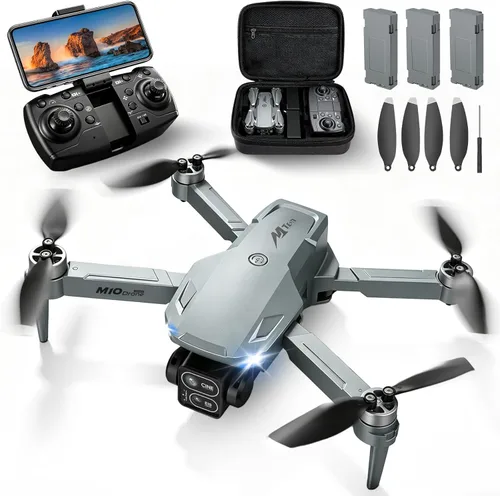 Miniatura 10 de Drones 4K con cámara para adultos, dron plegable para principiantes con 3 baterías, tiempo de vuelo de 36 minutos, dron de transmisión HD FPV, mini