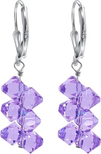 Miniatura 3 de Gem Avenue - Aretes de plata de ley hechos a mano con cristales de Swarovski