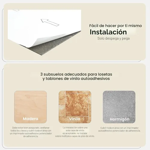 Miniatura 4 de Nexus Azulejos de Vinilo Autoadhesivos de 12 Pulgadas para Piso, 20 Azulejos - 12" x 12", Granito Sal y Pimienta - Despegar y Pegar, Pisos