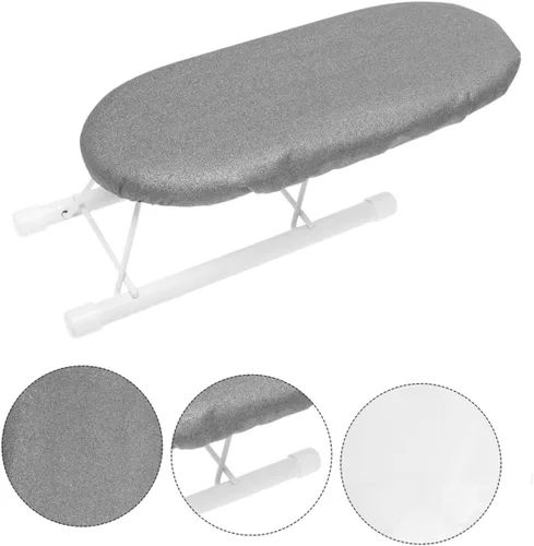 Miniatura 6 de Cómoda tabla de planchar, mini estante de planchado, taburete plegable para el hogar, fácil de limpiar