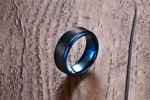 Miniatura 4 de MPRAINBOW Custom Engraving Men's Tungsten Carbide Ring Wedding Engagement Promise Universary Ring for Men,Men's Jewelry Gift
