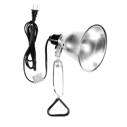 Simple Deluxe Enchufe de luz de abrazadera con reflector de aluminio de 5.5 pulgadas, apto para lámpara de máximo 60 vatios (sin bombilla incluida)