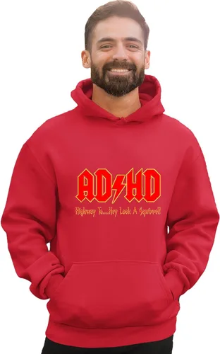 Miniatura 57 de Go All Out Sudadera con capucha para hombre y mujer con texto en inglés "Highway To Hey Look A Squirrel