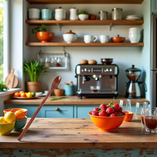 Miniatura 4 de Cuchara de miel, cucharas de madera, cucharas de mango largo, cucharas de café, cucharas de té, cucharas de cocina para cocinar accesorios de café